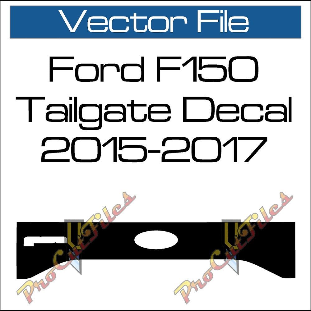 AI EPS Vector File For 2015-2017 Ford F150 Tailgate Decal