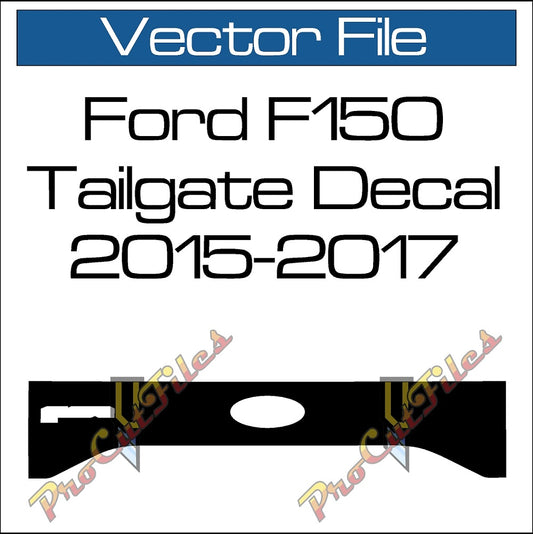 AI EPS Vector File For 2015-2017 Ford F150 Tailgate Decal