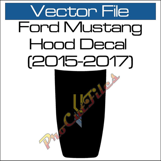 AI EPS Vector File For Ford Mustang 2015-2017 Hood Decal