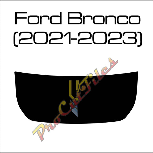 AI EPS Vector File For Ford Bronco 2021-2023 Hood Decal