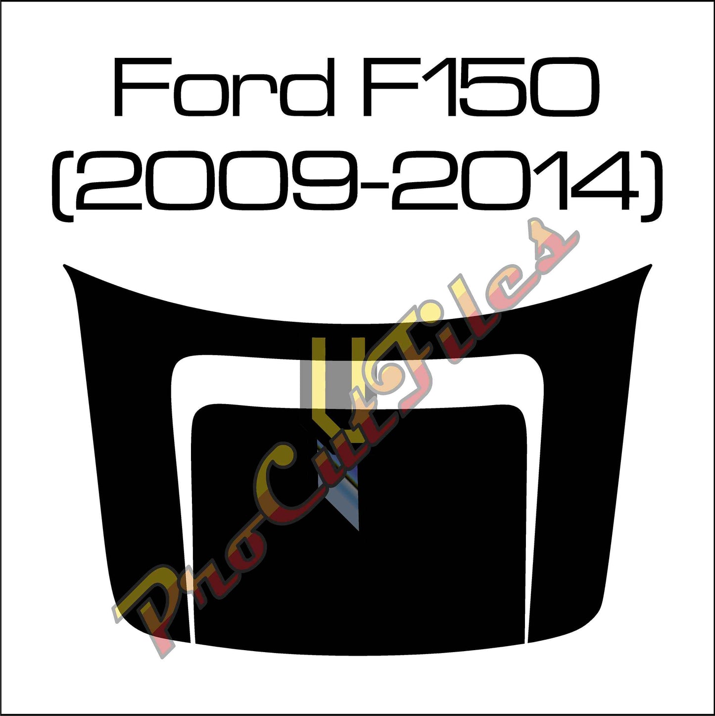 AI EPS Vector File For Ford F150 2009-2014 Hood Decal