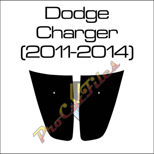 AI EPS Vector Files For 2011-2014 Dodge Charger Hood Decal