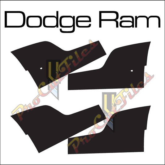 AI EPS Vector Files For (2009-2018) Dodge Ram Hood Decal