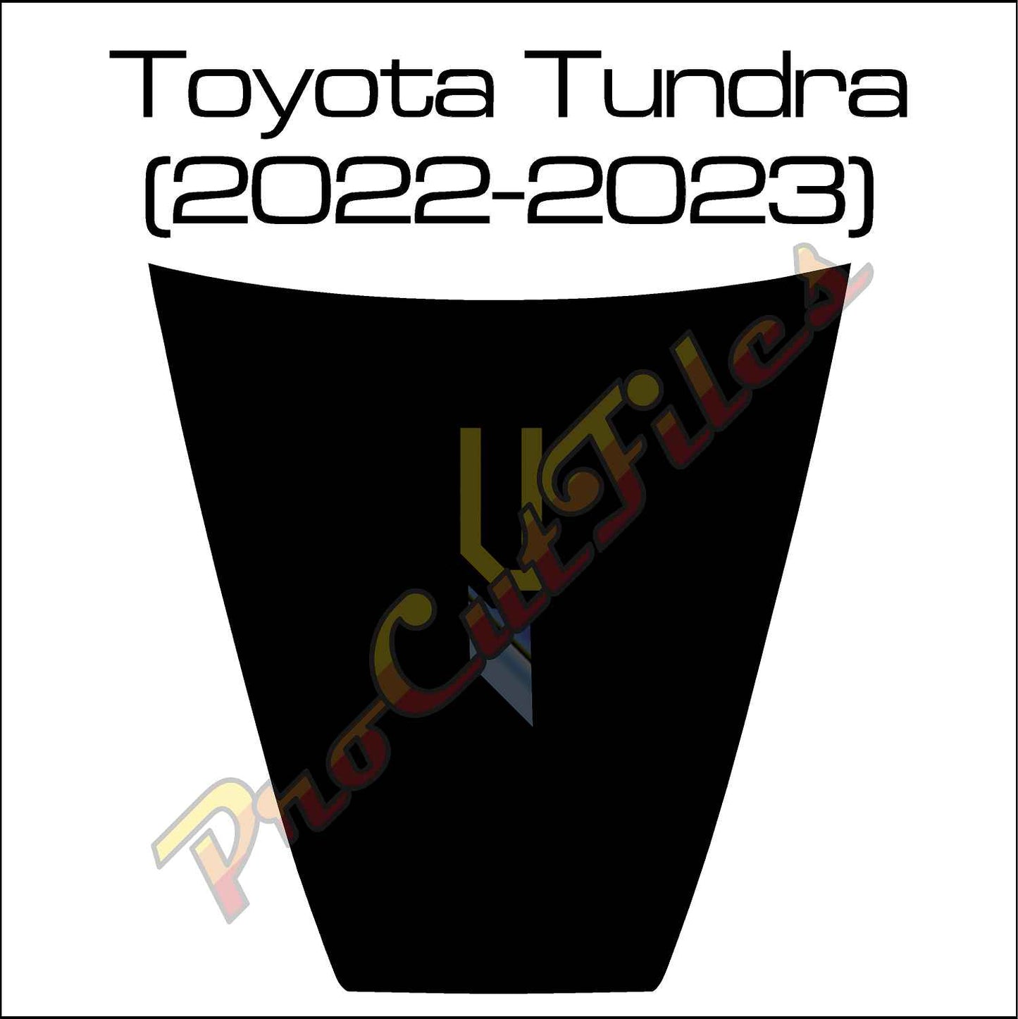 AI EPS Vector File For Toyota Tundra (2022-2023) Hood Decal