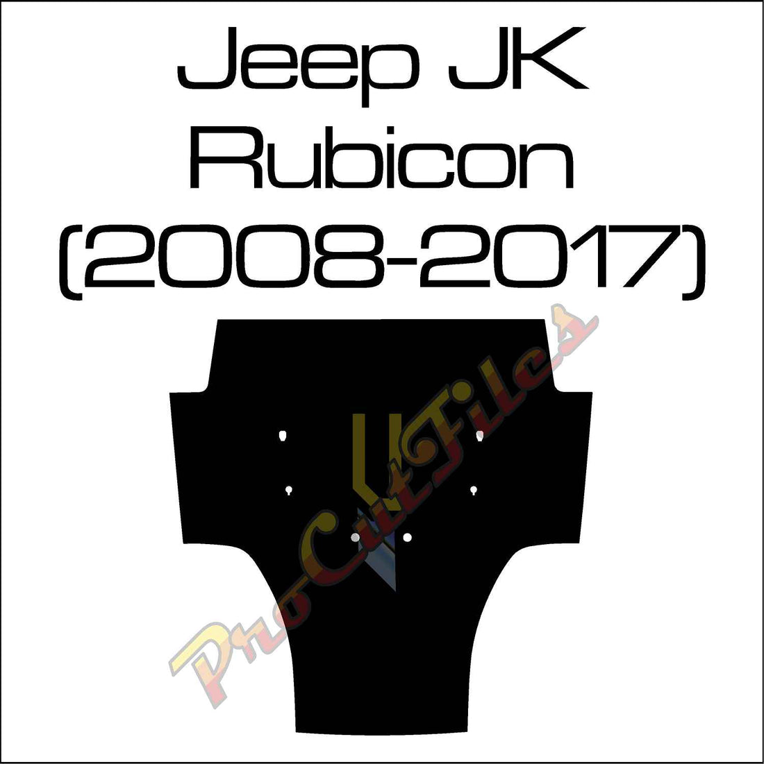AI EPS Vector File For Jeep Wrangler JK Rubicon 2007-2018 Hood Decal ...