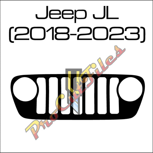 AI EPS Vector File For Jeep Wrangler JL (2018-2023) Grill Decal