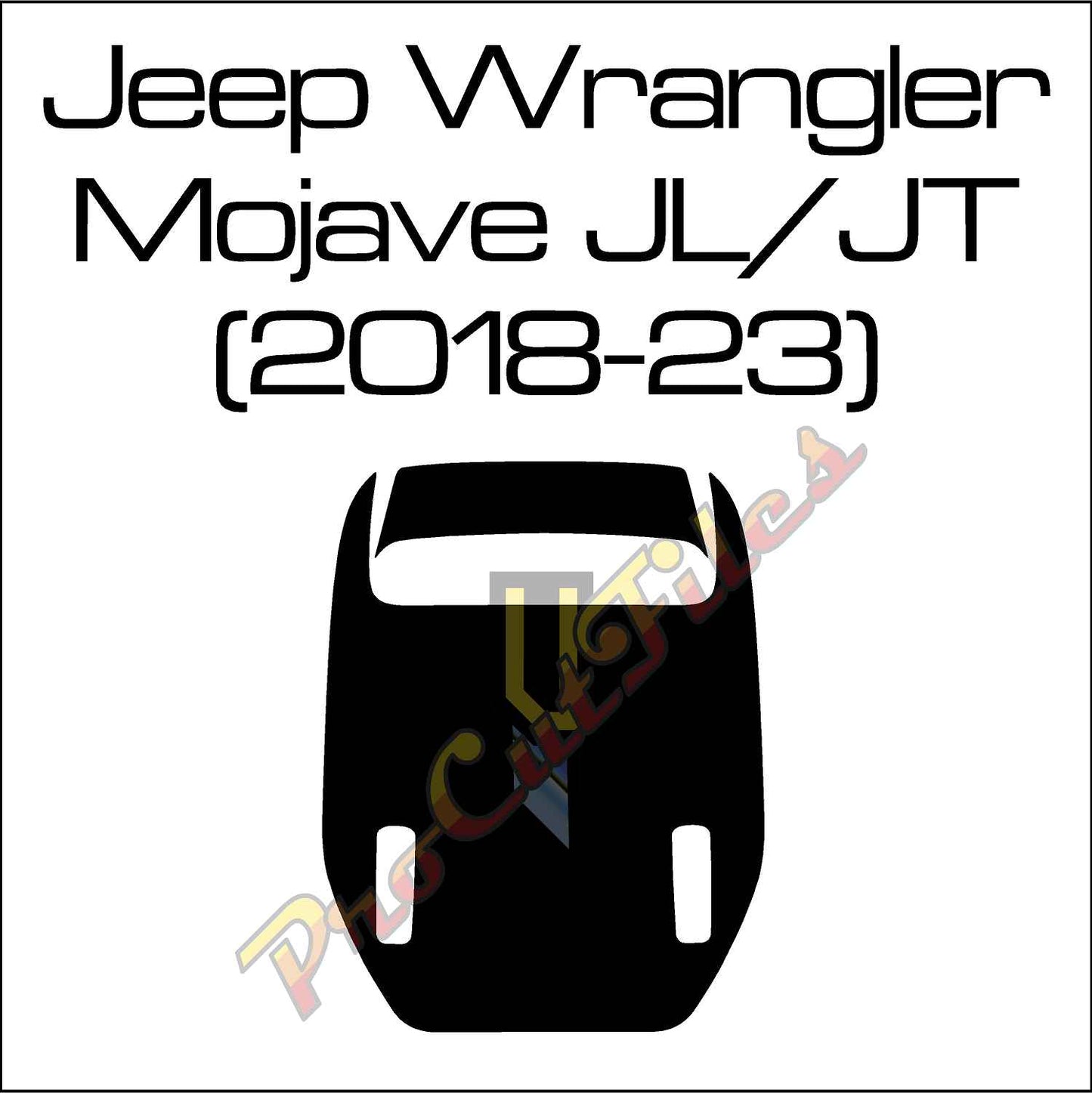 AI EPS Vector File For Jeep Wrangler/Gladiator JL JT Mojave Hood Decal