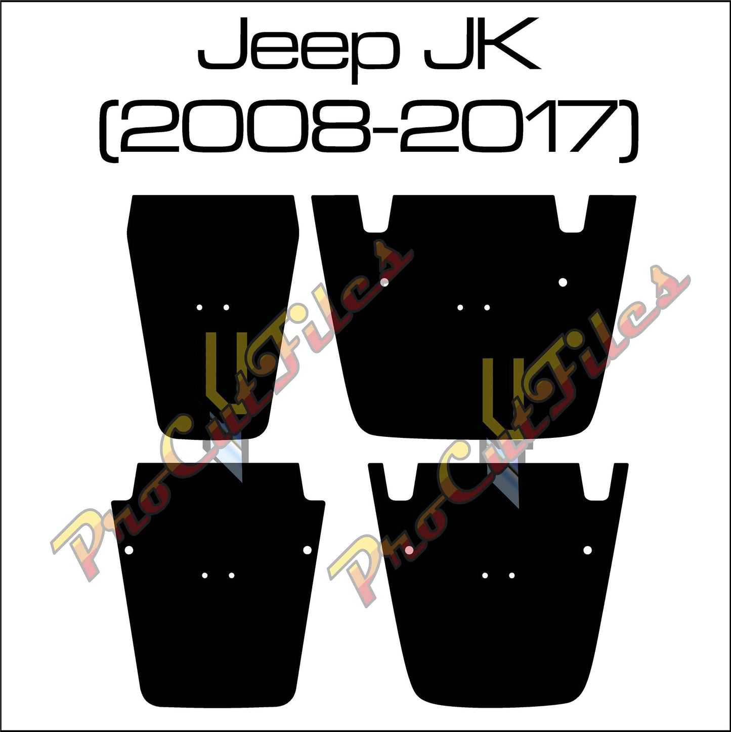 AI EPS Vector Files For Jeep Wrangler JK (2007-2018) Hood Decal