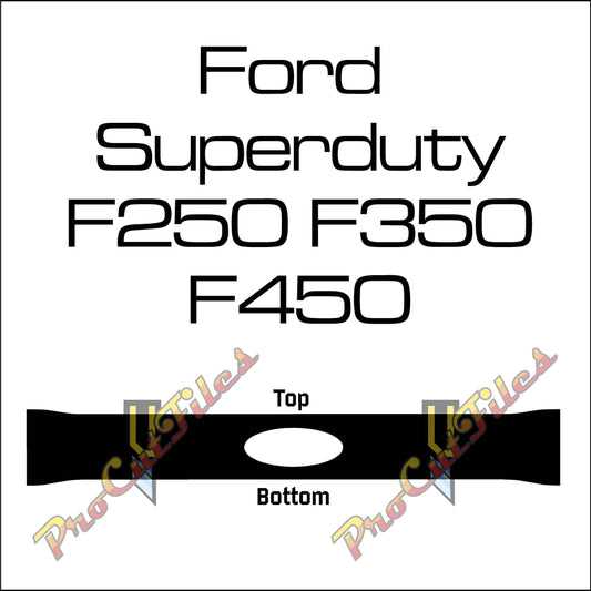 AI EPS Vector File For 2017-2019 Ford Superduty F250 F350 F450 Tailgate Decal