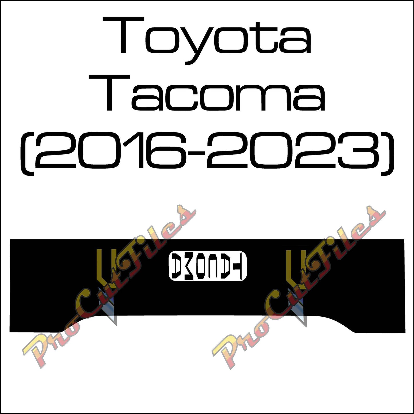 AI EPS Vector File For Toyota Tacoma (2016-2022) Tailgate Decal