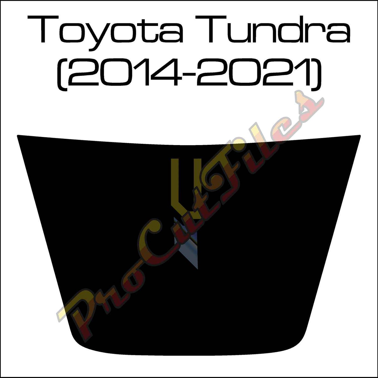 AI EPS Vector File For Toyota Tundra (2014-2021) Hood Decal