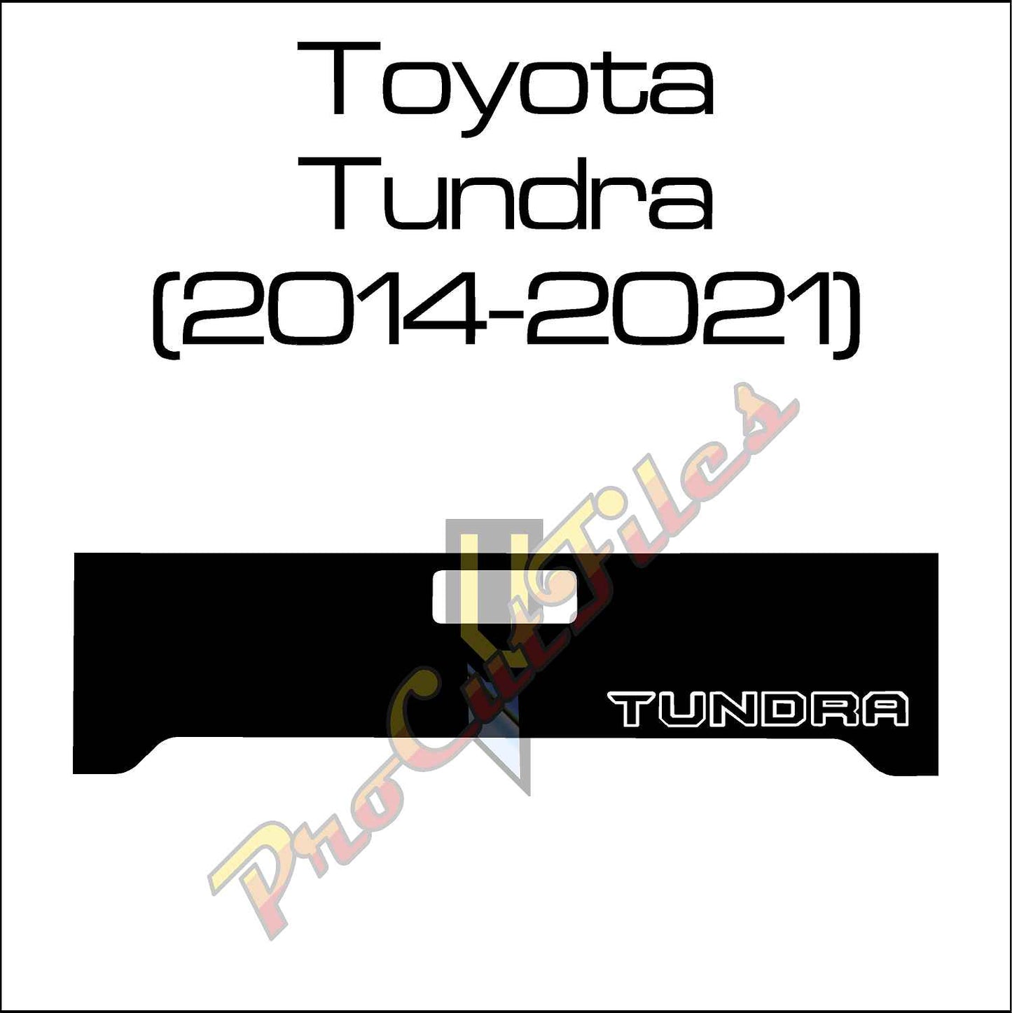 AI EPS Vector File For Toyota Tundra (2014-2021) Tailgate Decal